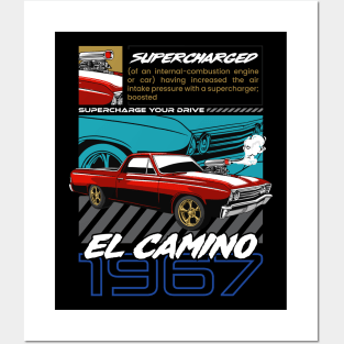 El Camino Muscle Car Posters and Art